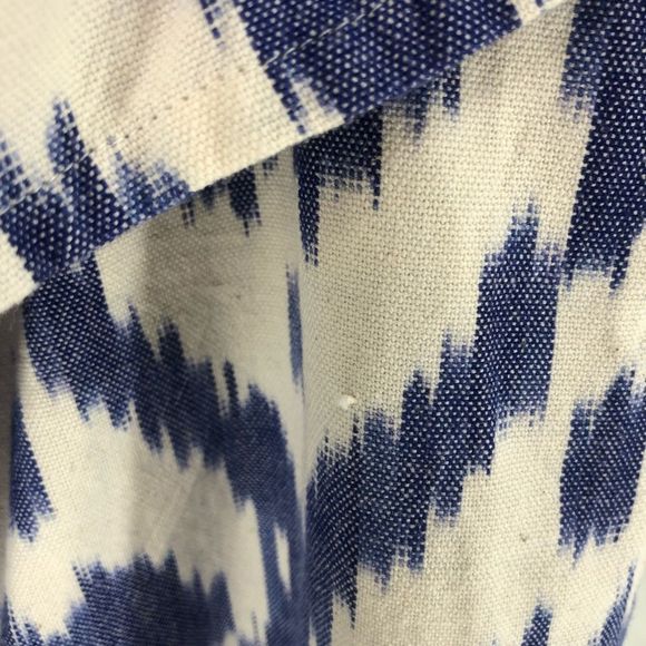 Madewell Balcony Off-the-Shoulder Top in Blue Ikat Print size Extra Small XS - Picture 10 of 15